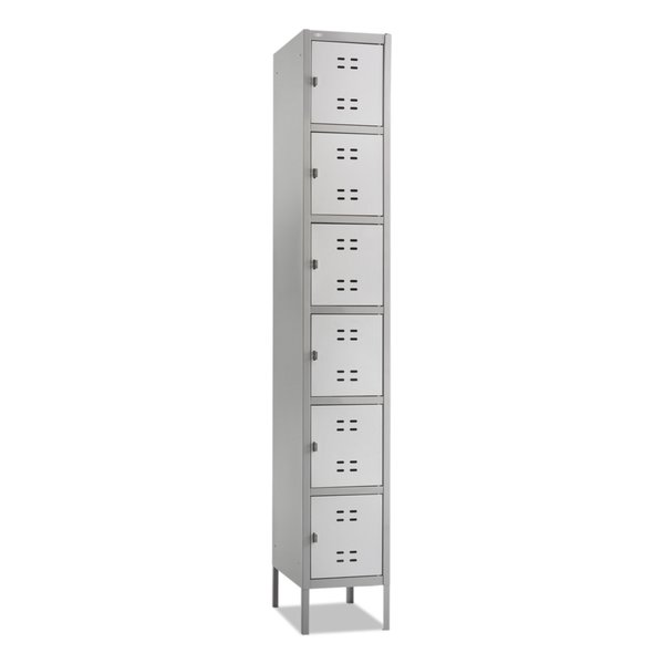 Safco Box Locker, 12w x 18d x 78h, Two-Tone Gray 5524GR